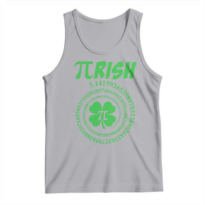Funny St Patricks Day Pi Symbol Lover Tank Top Pirish 3,14 Pi Number Shamrock TS11 Athletic Heather Print Your Wear