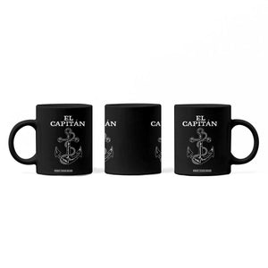 El Capitan Boating Captain Coffee Mug Funny Boat Sailing Vintage Anchor TS11 Print Your Wear