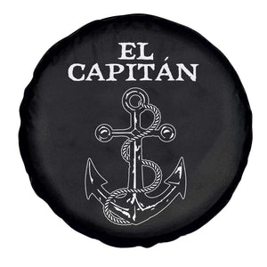El Capitan Boating Captain Spare Tire Cover Funny Boat Sailing Vintage Anchor TS11 Print Your Wear