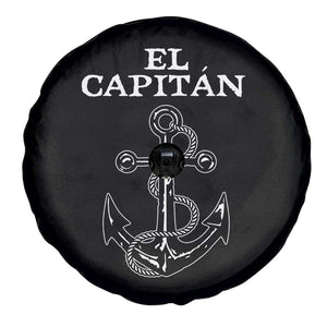 El Capitan Boating Captain Spare Tire Cover Funny Boat Sailing Vintage Anchor TS11 Print Your Wear