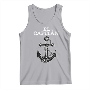 El Capitan Boating Captain Tank Top Funny Boat Sailing Vintage Anchor TS11 Athletic Heather Print Your Wear