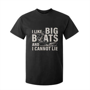 I Like Big Boats And I Cannot Lie T Shirt For Kid Funny Boating Cruise Ship TS11 Black Print Your Wear