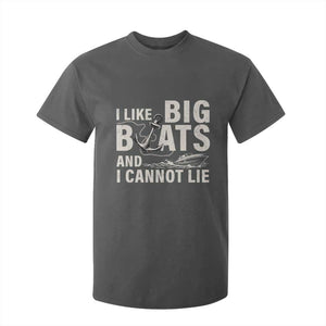 I Like Big Boats And I Cannot Lie T Shirt For Kid Funny Boating Cruise Ship TS11 Dark Heather Print Your Wear
