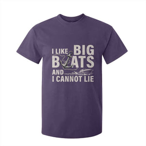 I Like Big Boats And I Cannot Lie T Shirt For Kid Funny Boating Cruise Ship TS11 Purple Print Your Wear