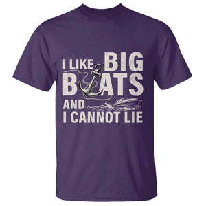 I Like Big Boats And I Cannot Lie T Shirt Funny Boating Cruise Ship TS11 Purple Print Your Wear