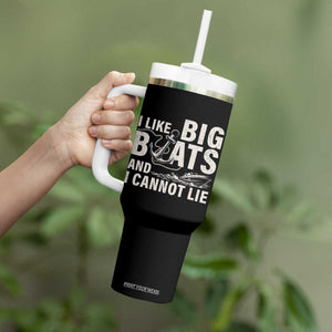 I Like Big Boats And I Cannot Lie Tumbler With Handle Funny Boating Cruise Ship TS11 Print Your Wear