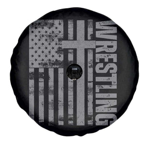 Wrestling Christian Vintage Patriotic American Flag Spare Tire Cover TS11 Print Your Wear