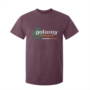 Galway Ireland T Shirt For Kid Irish City Souvenir St Patricks Day Celtic Shamrock TS11 Maroon Print Your Wear
