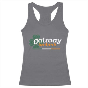 Galway Ireland Racerback Tank Top Irish City Souvenir St Patricks Day Celtic Shamrock TS11 Charcoal Print Your Wear