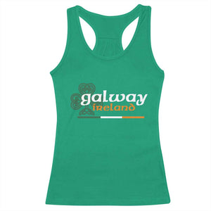 Galway Ireland Racerback Tank Top Irish City Souvenir St Patricks Day Celtic Shamrock TS11 Irish Green Print Your Wear