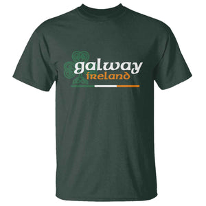 Galway Ireland T Shirt Irish City Souvenir St Patricks Day Celtic Shamrock TS11 Dark Forest Green Print Your Wear