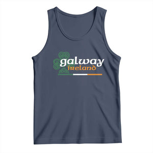 Galway Ireland Tank Top Irish City Souvenir St Patricks Day Celtic Shamrock TS11 Navy Print Your Wear