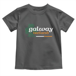 Galway Ireland Toddler T Shirt Irish City Souvenir St Patricks Day Celtic Shamrock TS11 Dark Heather Print Your Wear