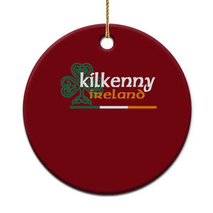 Kilkenny Ireland Ceramic Ornament Irish City Souvenir St Patricks Day Celtic Shamrock TS11 1pc Red Print Your Wear