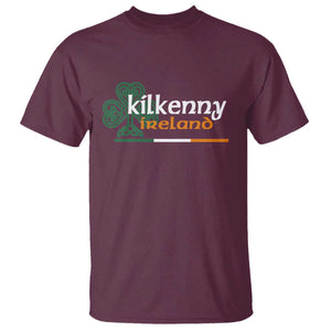 Kilkenny Ireland T Shirt Irish City Souvenir St Patricks Day Celtic Shamrock TS11 Maroon Print Your Wear