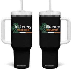 Kilkenny Ireland Tumbler With Handle Irish City Souvenir St Patricks Day Celtic Shamrock TS11 One Size: 40 oz Black Print Your Wear
