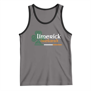 Limerick Ireland Tank Top Irish City Souvenir St Patricks Day Celtic Shamrock TS11 Deep Heather Black Print Your Wear