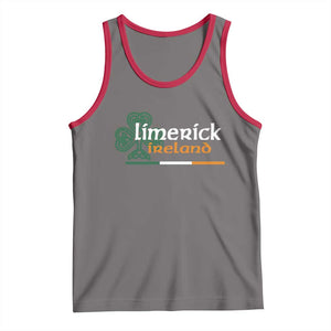 Limerick Ireland Tank Top Irish City Souvenir St Patricks Day Celtic Shamrock TS11 Deep Heather Red Print Your Wear