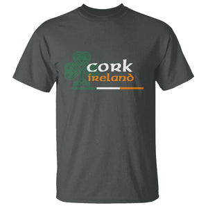 Cork Ireland T Shirt Irish City Souvenir St Patricks Day Celtic Shamrock TS11 Dark Heather Print Your Wear
