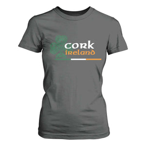 Cork Ireland T Shirt For Women Irish City Souvenir St Patricks Day Celtic Shamrock TS11 Dark Heather Print Your Wear