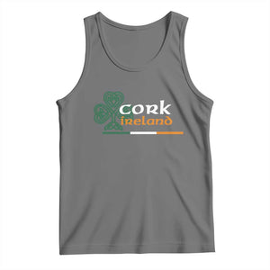 Cork Ireland Tank Top Irish City Souvenir St Patricks Day Celtic Shamrock TS11 Black Heather Print Your Wear