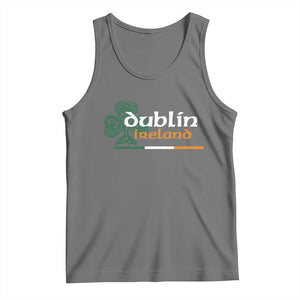 Dublin Ireland Tank Top Irish City Souvenir St Patricks Day Celtic Shamrock TS11 Black Heather Print Your Wear