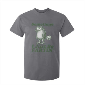 Sometimes I Just Be Fartin Funny Frog T Shirt For Kid TS11 Charcoal Print Your Wear