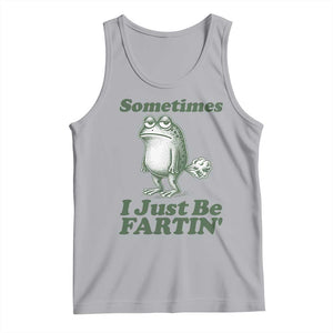 Sometimes I Just Be Fartin Funny Frog Tank Top TS11 Athletic Heather Print Your Wear