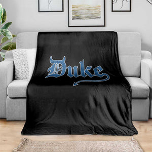Duke Gothic Throwback Throw Blanket Game Day for Sports Fan TS11 Print Your Wear