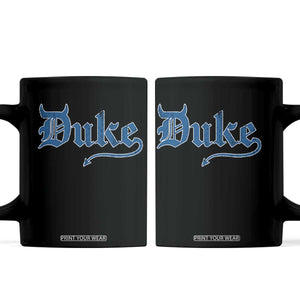 Duke Gothic Throwback Coffee Mug Game Day for Sports Fan TS11 Black Print Your Wear