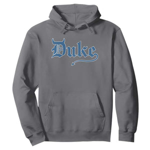 Duke Gothic Throwback Hoodie Game Day for Sports Fan TS11 Charcoal Print Your Wear