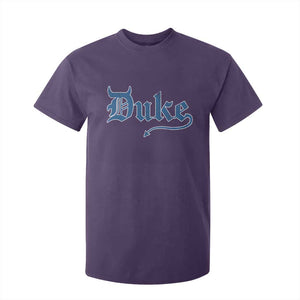 Duke Gothic Throwback T Shirt For Kid Game Day for Sports Fan TS11 Purple Print Your Wear