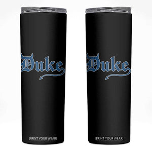 Duke Gothic Throwback Skinny Tumbler Game Day for Sports Fan TS11 Black Print Your Wear