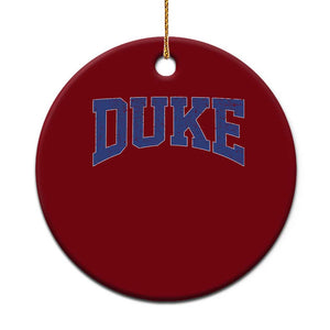 Duke Bold Script Name Sports Fans Ceramic Ornament TS11 1pc Red Print Your Wear