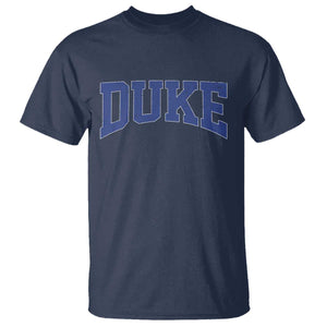 Duke Bold Script Name Sports Fans T Shirt - Game Day Fan Graphic Tee TS11 Navy Print Your Wear
