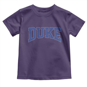 Duke Bold Script Name Sports Fans Toddler T Shirt TS11 Purple Print Your Wear