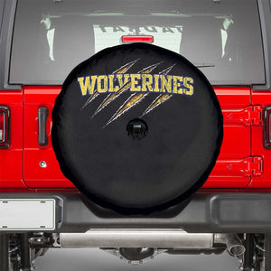 Wolverine Lover Sports Game Day Scratch Mark Spare Tire Cover TS11 Black Print Your Wear