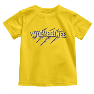 Wolverine Lover Sports Game Day Scratch Mark Toddler T Shirt TS11 Daisy Print Your Wear