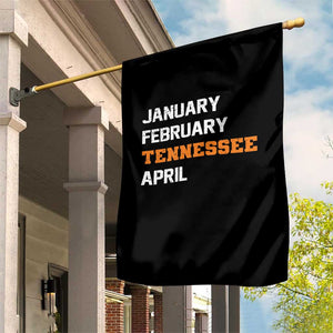 January February Tennessee April Garden Flag Basketball Game Day TS11 Print Your Wear