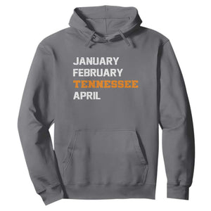 January February Tennessee April Hoodie Basketball Game Day TS11 Charcoal Print Your Wear