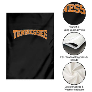 Tennessee Fan Garden Flag Orange Bold Sport State Letters Game Day TS11 Print Your Wear