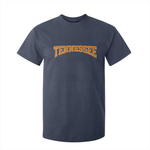 Tennessee Fan T Shirt For Kid Orange Bold Sport State Letters Game Day TS11 Navy Print Your Wear