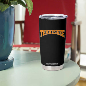 Tennessee Fan Tumbler Cup Orange Bold Sport State Letters Game Day TS11 Print Your Wear