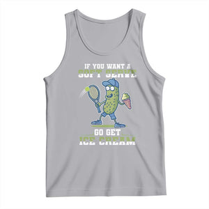 Funny Pickeball Tank Top If You Want A Soft Serve Go Get Ice Cream Paddle TS11 Athletic Heather Print Your Wear