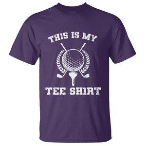 Golf Lover T Shirt This Is My Tee Shirt Golfing Player TS11 Purple Print Your Wear