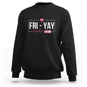 Friday Lovers Sweatshirt Funny Happy Fri Yay TS11 Black Print Your Wear