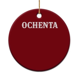 Spanish Mexican 80th Birthday Ceramic Ornament Ochenta 60 Years Old Bday TS11 1pc Red Print Your Wear