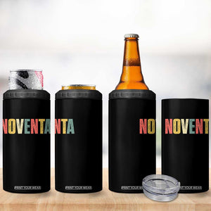 90th Birthday Noventa 4 in 1 Can Cooler Tumbler Spanish Mexican 90 Years Old Bday TS11 Print Your Wear