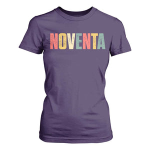 90th Birthday Noventa T Shirt For Women Spanish Mexican 90 Years Old Bday TS11 Purple Print Your Wear