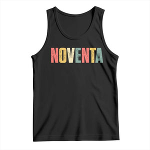 90th Birthday Noventa Tank Top Spanish Mexican 90 Years Old Bday TS11 Black Print Your Wear